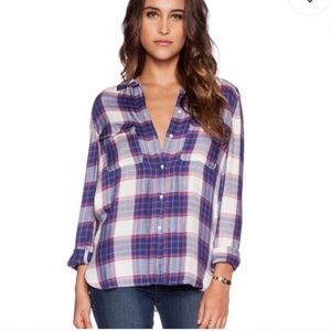 Paige Trudy Plaid Button Down